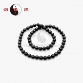 【3A】泗玥砭石黑珍珠项链(9mm) 
